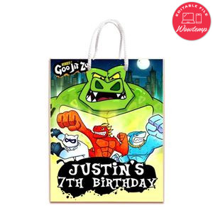 Goo Jit Zu Gift Bag Label Template Printable Instant Download