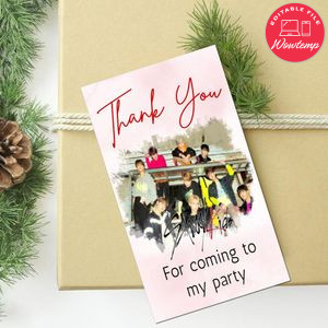 Stray Kids Thank You Tag Customizable Template To Print At Home Instant Download