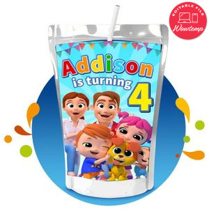 Little Angel Capri Sun Birthday Labels Digital File Printable Instant Download