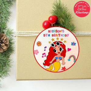 Manana Sera Bonito Circle Sticker Template Customizable To Print At Home Instant Download