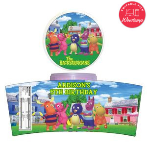 Backyardigans Cotton Candy Label Template To Print At Home Instant Download