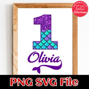 Mermaid Customer request PNG file template