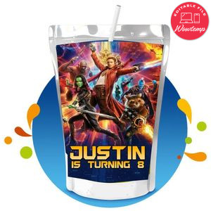 Guardians Of The Galaxy Capri Sun Birthday Labels Digital File Printable Instant Download