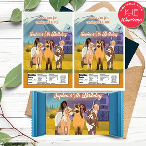 Spirit and friends Rice Krispies Treats Template Printable Instant Download