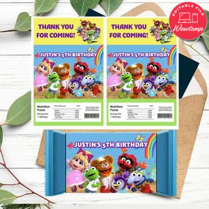 Muppet Babies Rice Krispies Treats Template Printable Instant Download