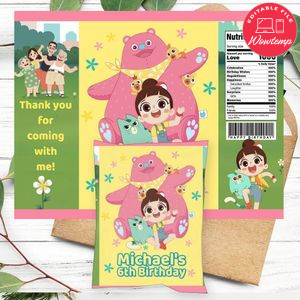 Luo Bao Bei Birthday Chip Bag Digital File Printable Instant Download