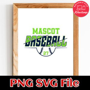 Baseball Team 5 customizable shirt design template