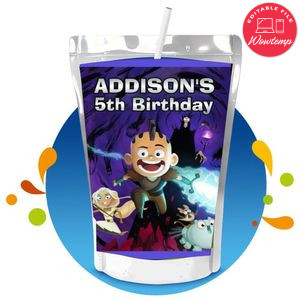 Niko and the sword Capri Sun Birthday Labels Digital File Printable Instant Download