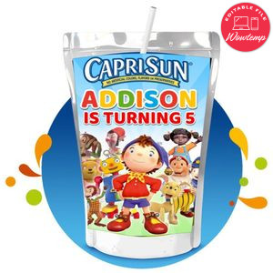 Noddy And Friends Capri Sun Birthday Labels Digital File Printable Instant Download