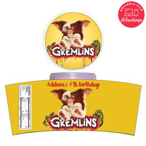 Gremlins Gizmo Cotton Candy Label Template To Print At Home Instant Download