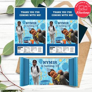 Birthday Boy Rice Krispies Treats Printable Instant Download