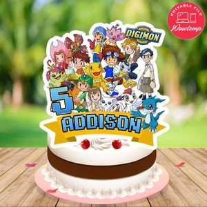 Digimon Cake Topper Template Printable Instant Download