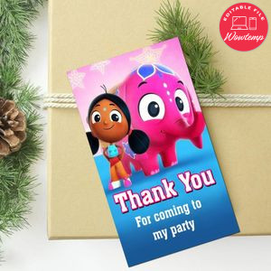 Deepa & Anoop Thank You Tag Customizable Template To Print At Home Instant Download