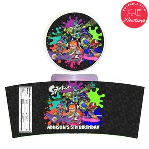 Splatoon Cotton Candy Label Template To Print At Home Instant Download