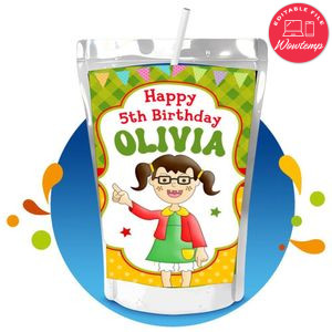 La Chilindrina Capri Sun Birthday Labels Digital File Printable Instant Download