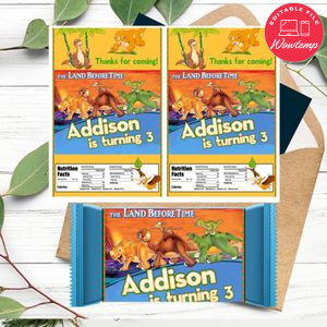 Land before Time Rice Krispies Treats Template Printable Instant Download