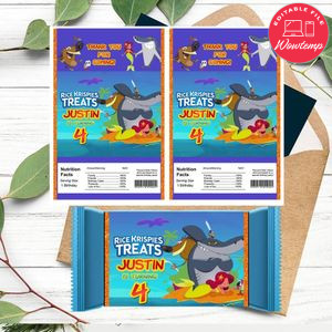 Zig & Sharko Rice Krispies Treats Template Printable Instant Download