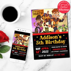 My Knight And Me Mobile Invite Customizable Template Instant Download