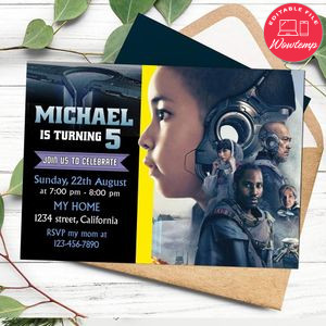 The Creator Birthday Flyer Customizable Template to Print at Home Instant Download