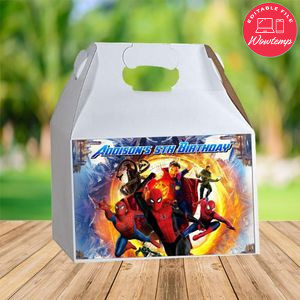 Spider-man No Way Home Gable Box Digital File Printable Instant Download