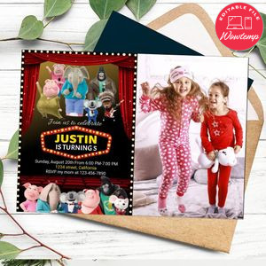 Sing 2 Invitation With Photo Customizable Template to Print at Home Instant Download