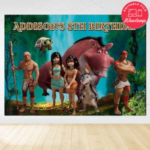 Ainbo Birthday Backdrop Digital File Template Instant Download