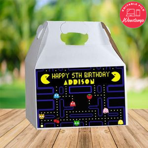 Pacman Gable Box Digital File Printable Instant Download