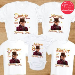 Wonka Family Birthday Party T-Shirt