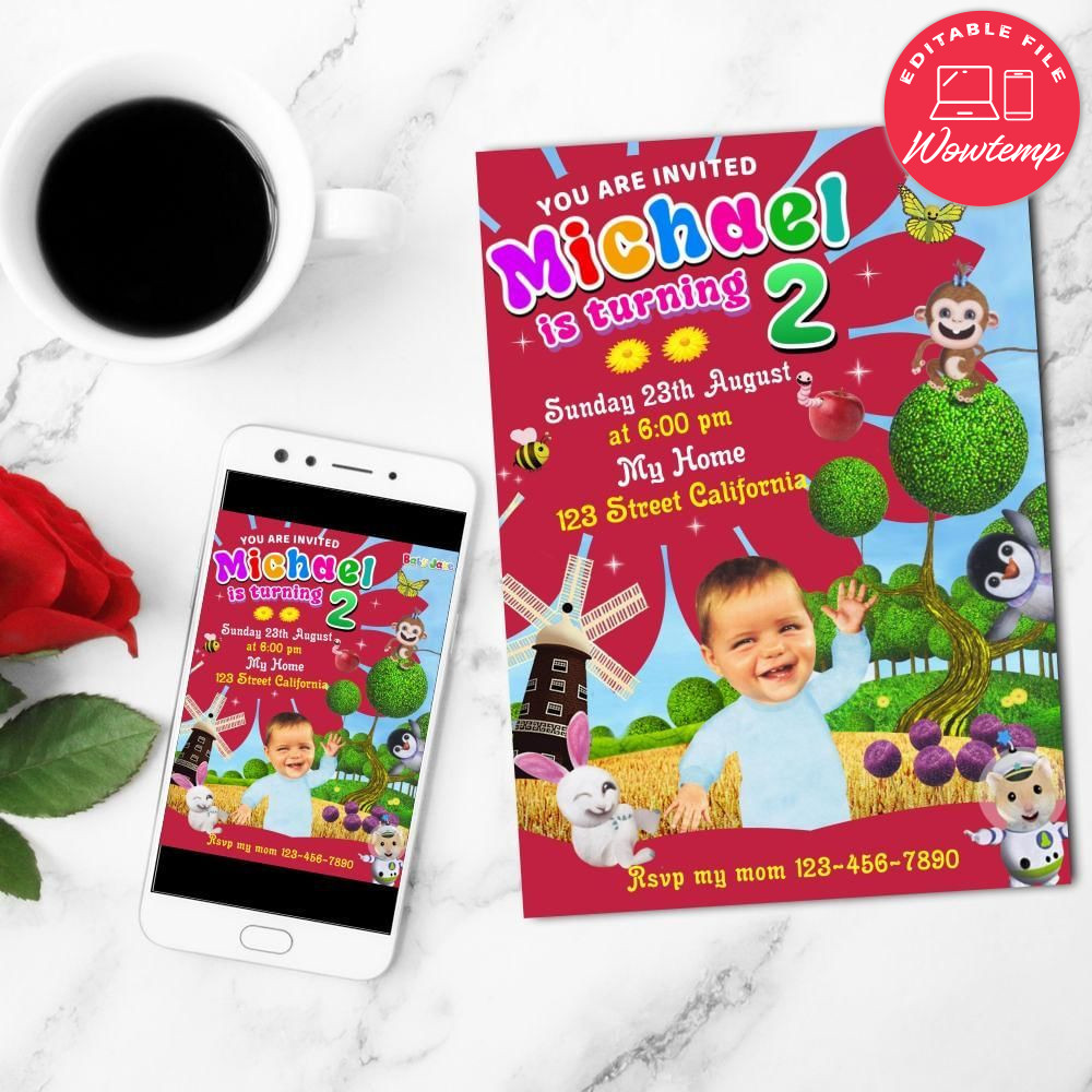 Baby jake Birthday Flyer Customizable Template to Print at Home Instant Download