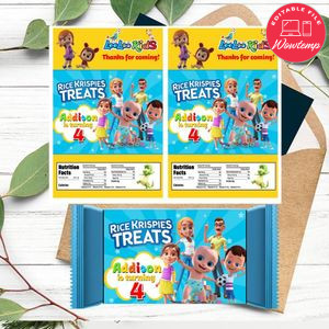 LooLoo Kids Rice Krispies Treats Template Printable Instant Download