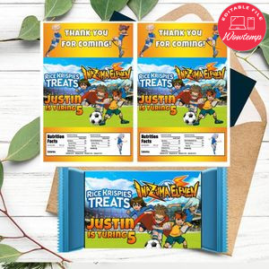 Inazuma Eleven Rice Krispies Treats Template Printable Instant Download