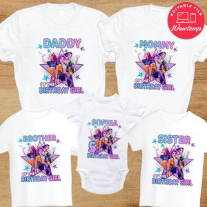 Kpop Demon Hunter Girl Family Birthday Party T-Shirt