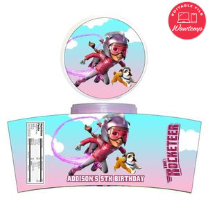 Rocketeer Cotton Candy Label Template To Print At Home Instant Download