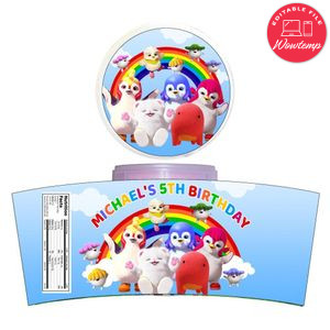 Badanamu Cotton Candy Label Template To Print At Home Instant Download