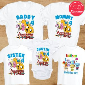 Adventure Time Birthday Family Trip Vacation T-Shirt