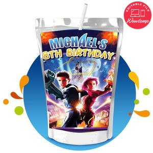 Sharkboy and lavagirl Capri Sun Birthday Labels Digital File Printable Instant Download