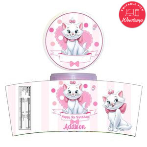 Marie Kitten Cotton Candy Label Template To Print At Home Instant Download