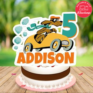 Go dog go Birthday Cake Topper Template Printable Instant Download