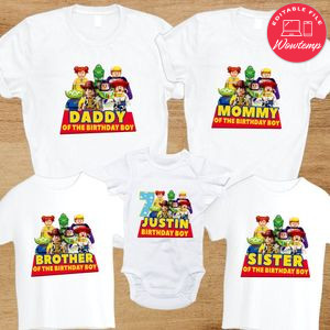 Lego Toy Story Family Birthday Vacation T-Shirt