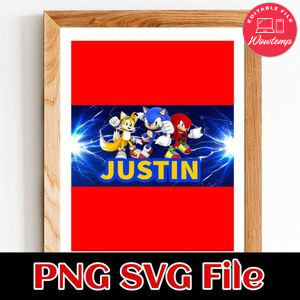 Sonic Gable Candy Box Digital File Printable Instant Download