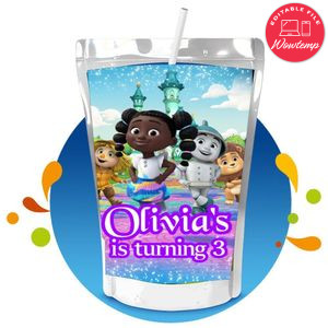 Dee and friends Capri Sun Birthday Labels Digital File Printable Instant Download