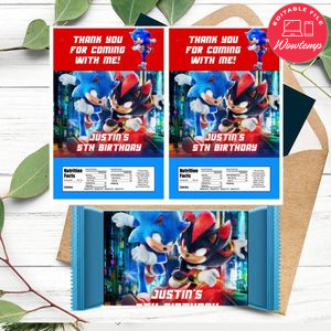 Sonic 3 Rice Krispies Treats Template Printable Instant Download