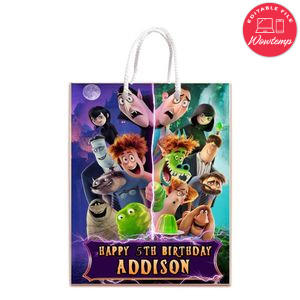 Hotel Transylvania 4 Gift Bag Label Template Printable Instant Download