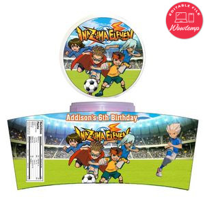 Inazuma Eleven Cotton Candy Label Template To Print At Home Instant Download