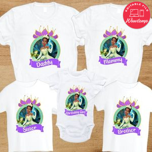 Tiana Family Birthday PNG file template