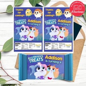 Rhyme time town Rice Krispies Treats Template Printable Instant Download