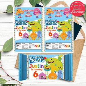 Super simple song Rice Krispies Treats Template Printable Instant Download