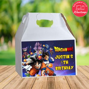 Dragon Ball Gable Box Digital File Printable Instant Download