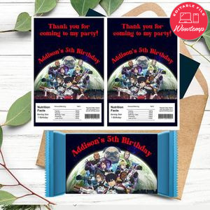 Yakitori Soldiers of Misfortune Rice Krispies Treats Template Printable Instant Download