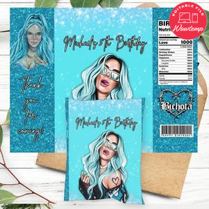 Karol G Birthday Chip Bag Digital File Printable Instant Download